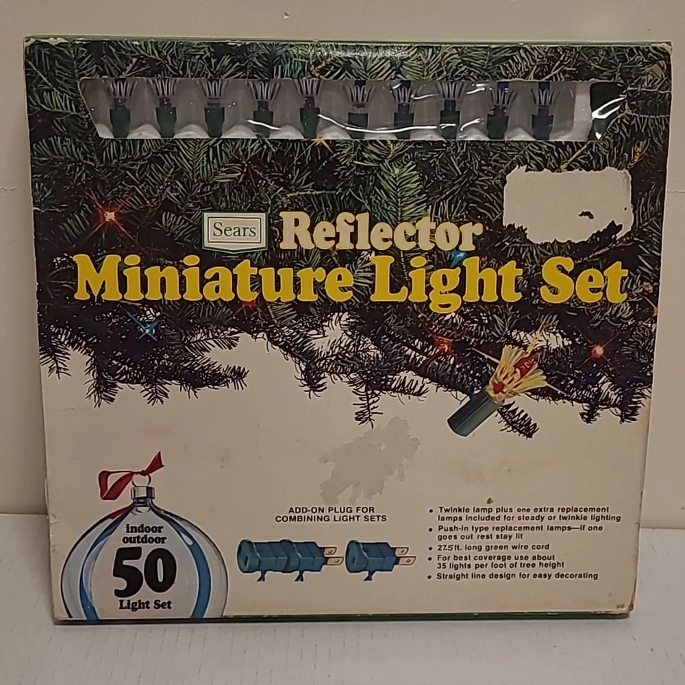 Vintage Sears Reflector Miniature Light Set